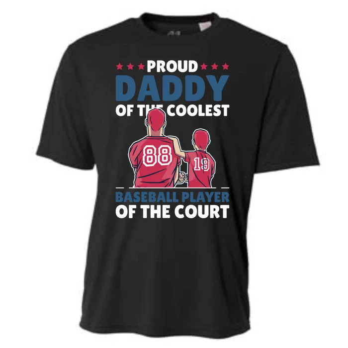 Proud Daddy Of The Coolest Baseball Player For Father's Day Gift Cooling Performance Crew T-Shirt