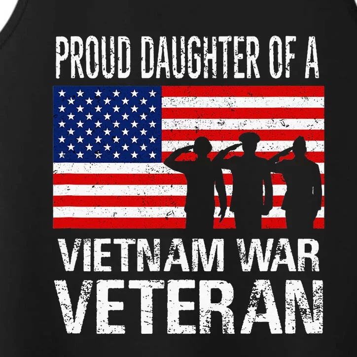 Proud Daughter Of A Vietnam War Veteran Performance Tank