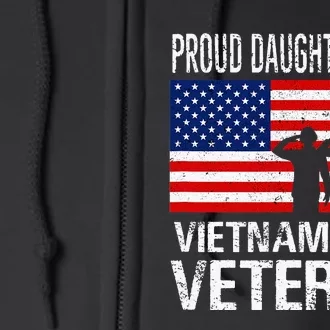 Proud Daughter Of A Vietnam War Veteran Full Zip Hoodie