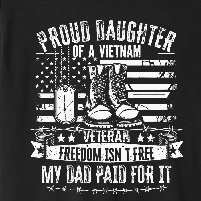 Proud Daughter Of A Vietnam Veteran Freedom IsnT Free ChromaSoft Performance T-Shirt