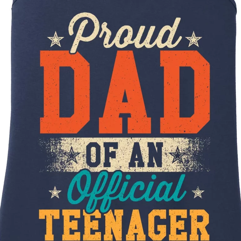 Proud Dad Of Teenager 13th Birthday Gift Boy Girl Ladies Essential Tank