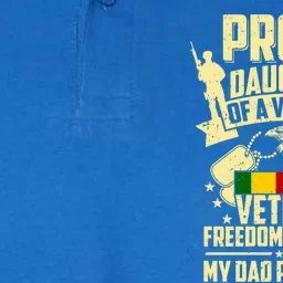 Proud Daughter Of A Vietnam Veteran My Dad Paid For It Gift Softstyle Adult Sport Polo