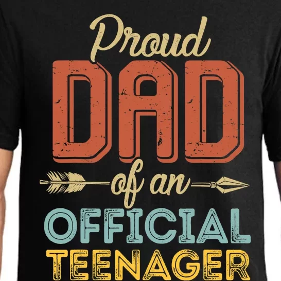 Proud Dad Of Teenager 13th Birthday 13 Years Old Pajama Set