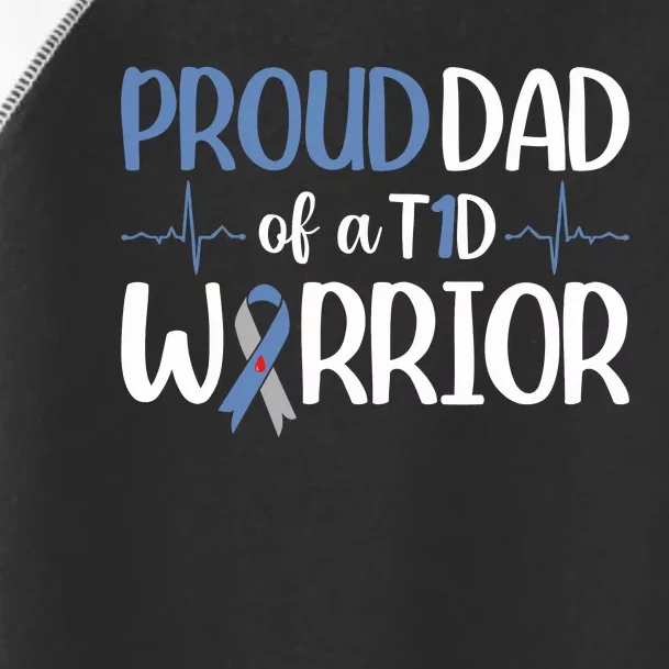 Proud Dad Of A T1d Warrior Toddler Fine Jersey T-Shirt