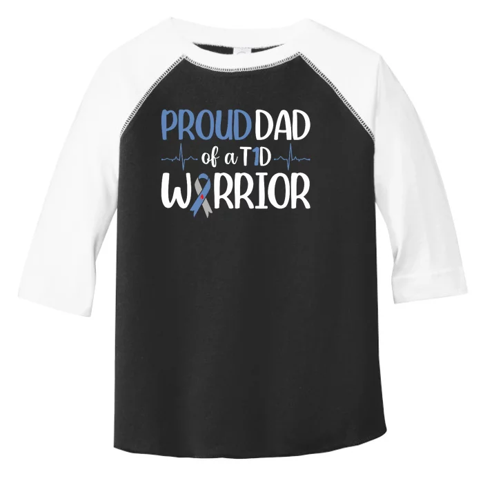 Proud Dad Of A T1d Warrior Toddler Fine Jersey T-Shirt