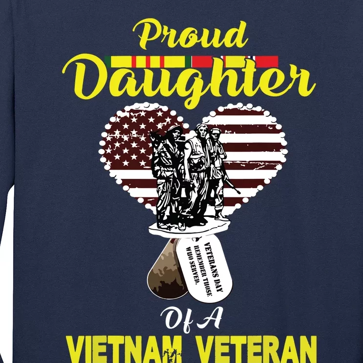 Proud Daughter Of A Vietnam Veteran T Veterans Day Long Sleeve Shirt