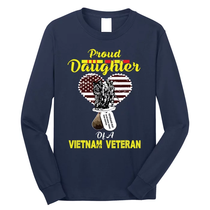 Proud Daughter Of A Vietnam Veteran T Veterans Day Long Sleeve Shirt