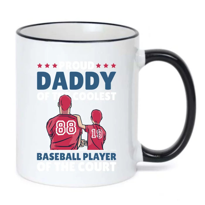 Proud Daddy Of The Coolest Baseball Player For Father's Day Gift Black Color Changing Mug