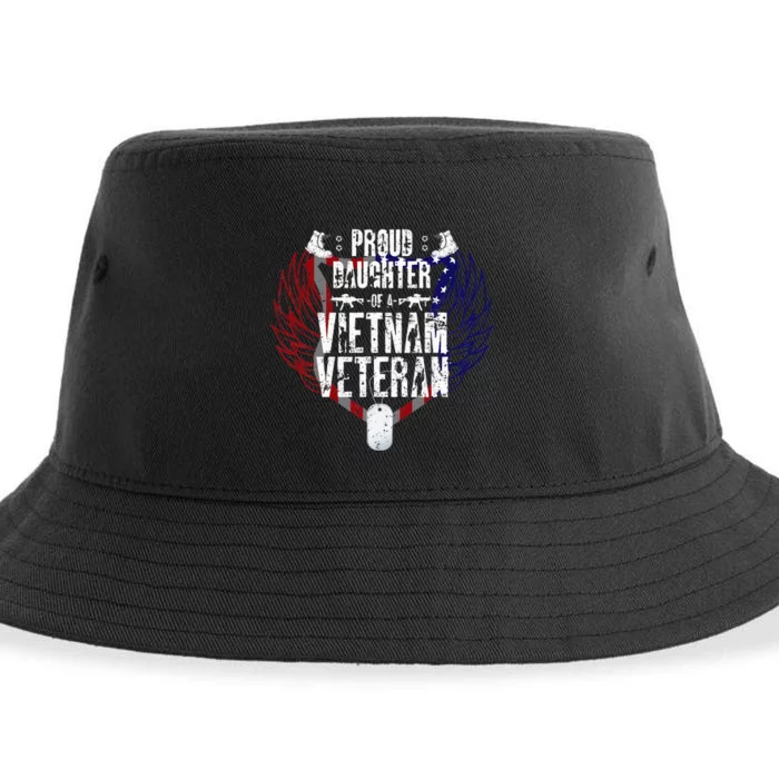 Proud Daughter Of A Vietnam Veteran Sustainable Bucket Hat