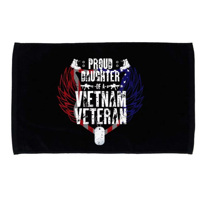 Proud Daughter Of A Vietnam Veteran Microfiber Hand Towel