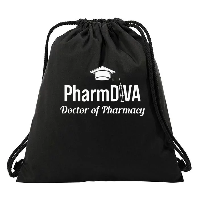 PharmD Doctor of Pharmacy PharmDiva Doctorate Graduation Drawstring Bag