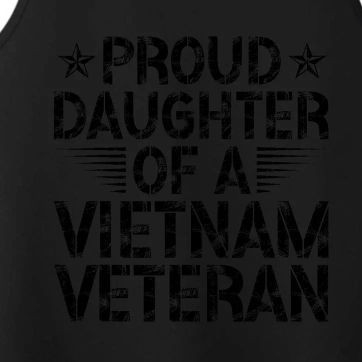 Proud Daughter Of A Vietnam Veteran Vintage Design Performance Tank