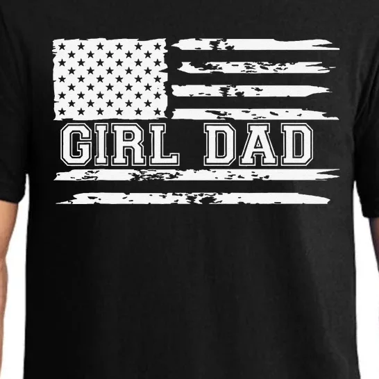 Proud Dad Of Girl Father Of Girl For Dad Xmas Fathers Day Gift Pajama Set