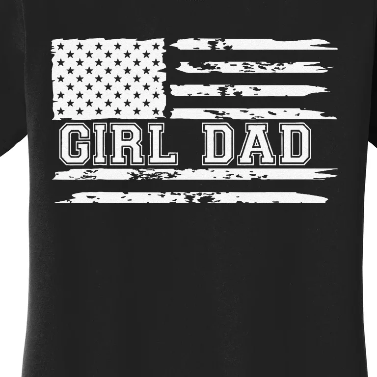 Proud Dad Of Girl Father Of Girl For Dad Xmas Fathers Day Gift Women's T-Shirt