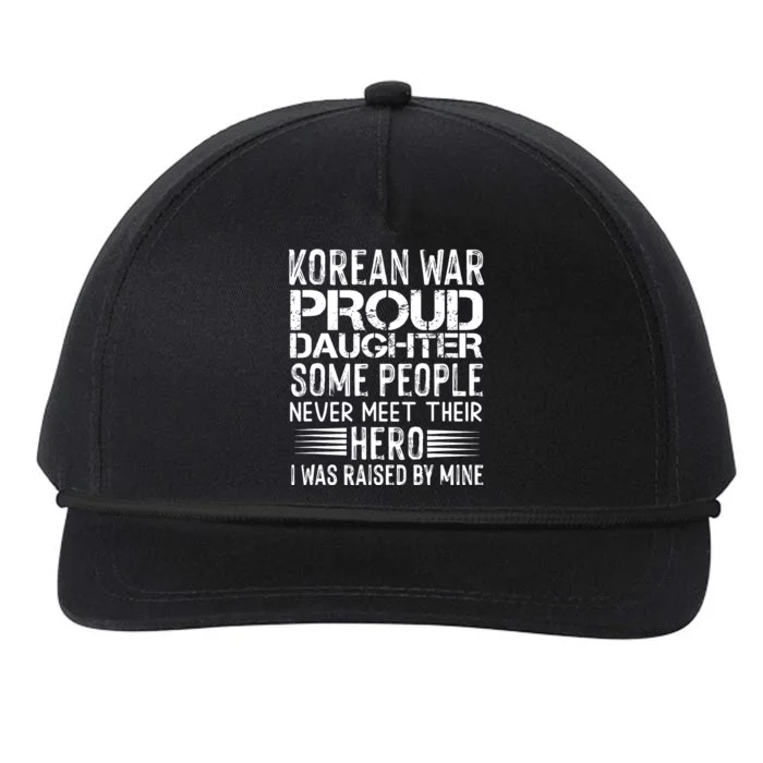 Proud Daughter Of A Korean War Veteran Vintage Distressed Snapback Five-Panel Rope Hat