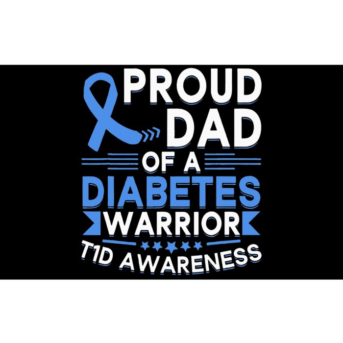 Proud Dad Of A Diabetes Warrior T1D Awareness Type 1 Bumper Sticker