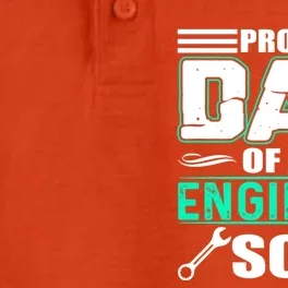 Proud Dad Of An Engineer Son Cute Gift FatherS Day Gift Dry Zone Grid Performance Polo