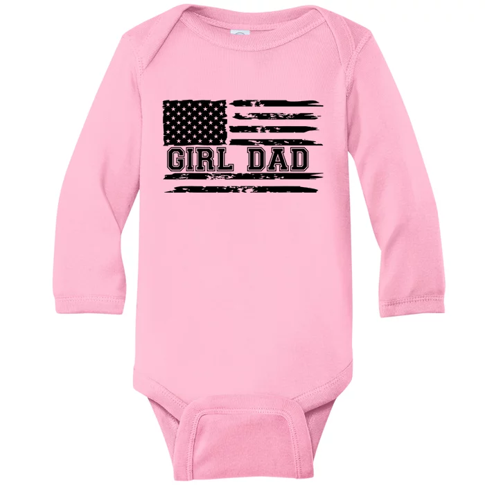 Proud Dad Of Father Of For Dad Xmas Fathers Day Baby Long Sleeve Bodysuit