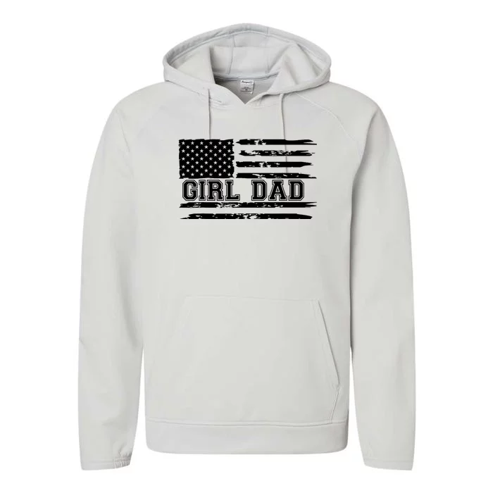 Proud Dad Of Father Of For Dad Xmas Fathers Day Performance Fleece Hoodie