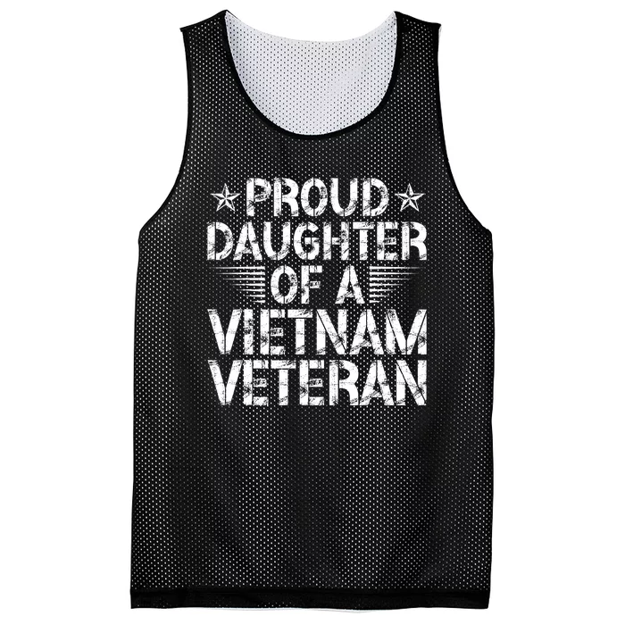 Proud Daughter Of A Vietnam Veteran Vintage Mesh Reversible Basketball Jersey Tank