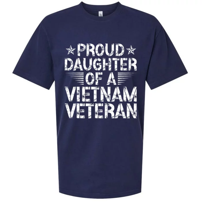 Proud Daughter Of A Vietnam Veteran Vintage Sueded Cloud Jersey T-Shirt