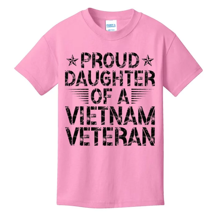 Proud Daughter Of A Vietnam Veteran Vintage Design Kids T-Shirt