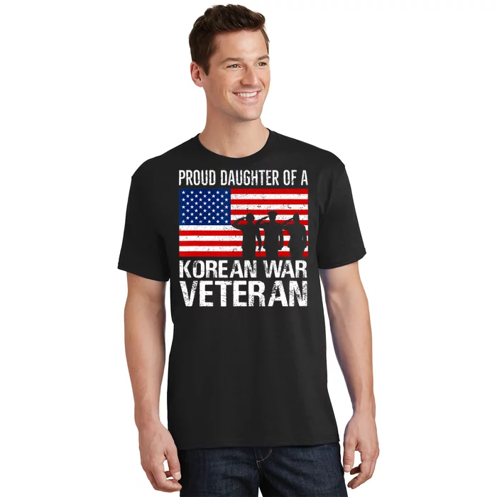 Proud Daughter Of A Korean War Veteran Family Matching Vet T-Shirt