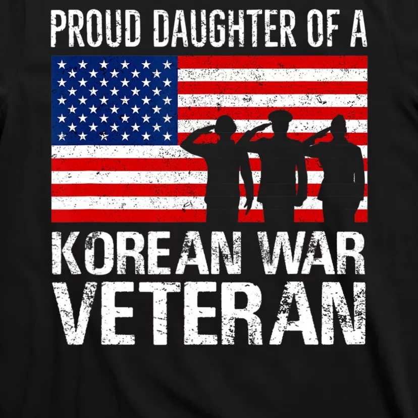 Proud Daughter Of A Korean War Veteran Family Matching Vet T-Shirt