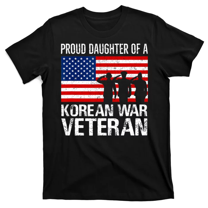 Proud Daughter Of A Korean War Veteran Family Matching Vet T-Shirt