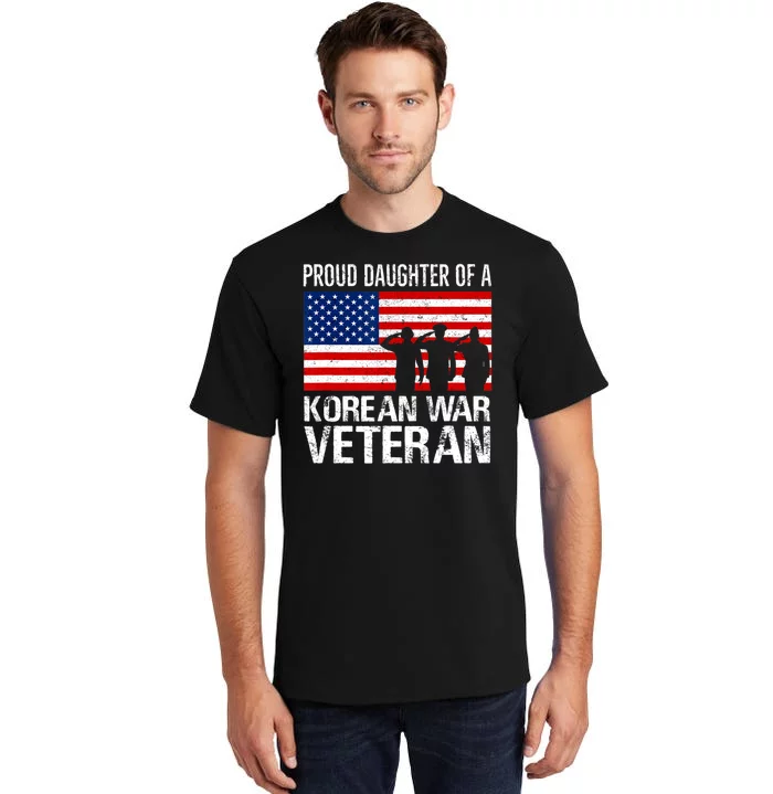 Proud Daughter Of A Korean War Veteran Family Matching Vet Tall T-Shirt