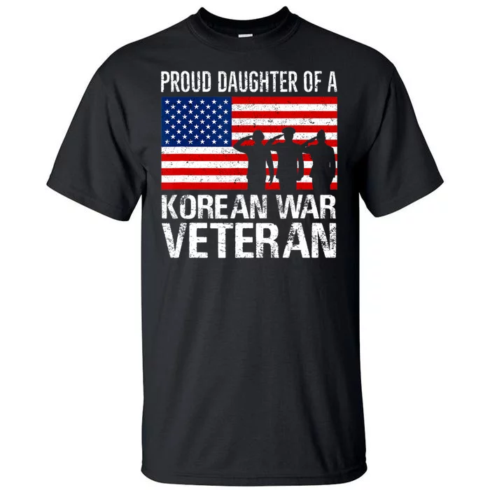 Proud Daughter Of A Korean War Veteran Family Matching Vet Tall T-Shirt