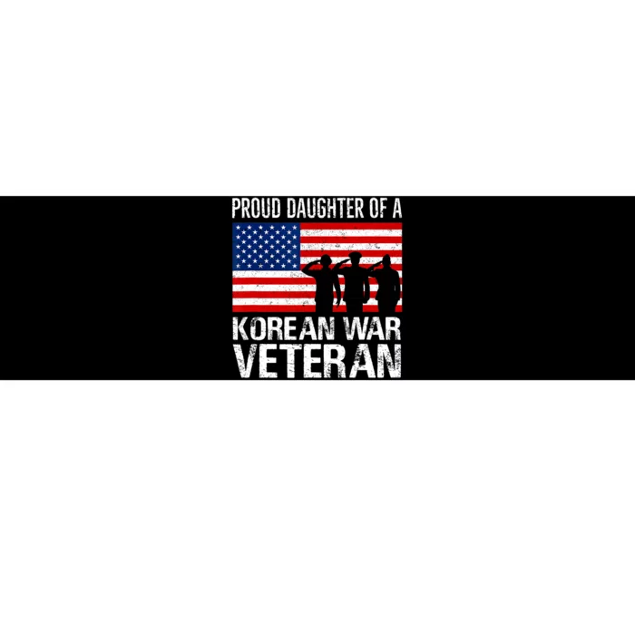 Proud Daughter Of A Korean War Veteran Family Matching Vet Bumper Sticker