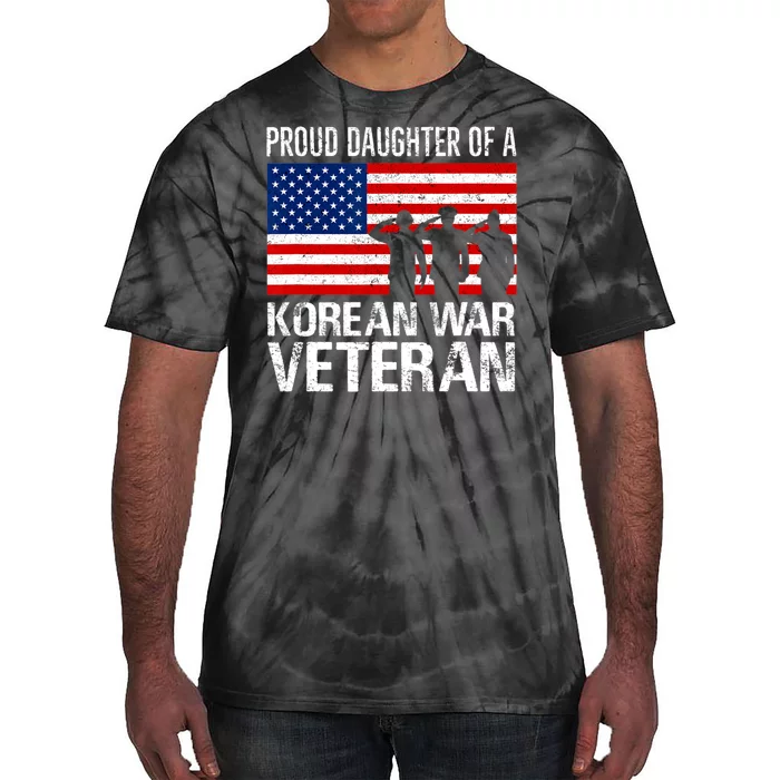 Proud Daughter Of A Korean War Veteran Family Matching Vet Tie-Dye T-Shirt