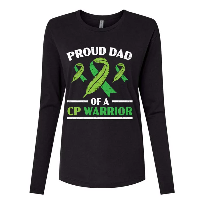 Proud Dad Of A Cp Warrior Cerebral Palsy Fathers Day Gift Womens Cotton Relaxed Long Sleeve T-Shirt