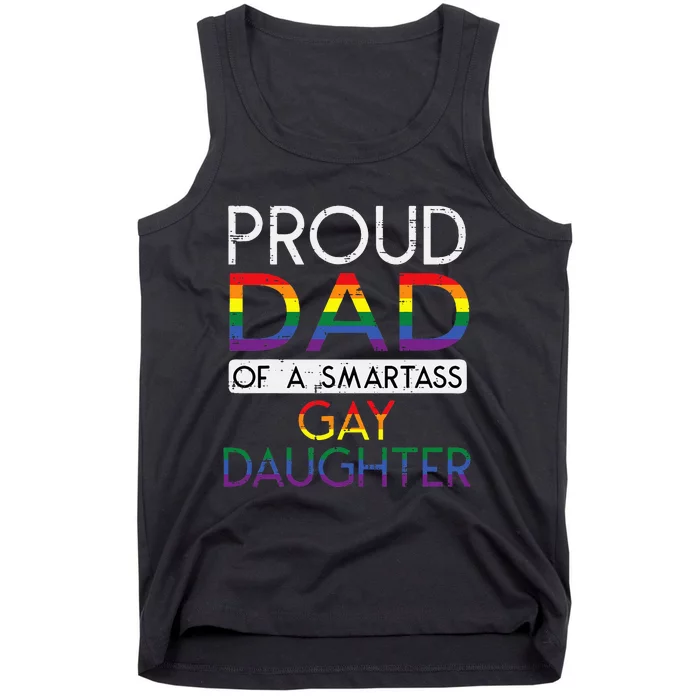 Proud Dad Of A Gay Daughter Straight Ally Lgbtq Pride Month Tank Top