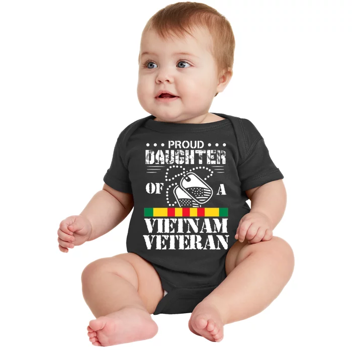 Proud Daughter Of A Vietnam Veteran Baby Bodysuit