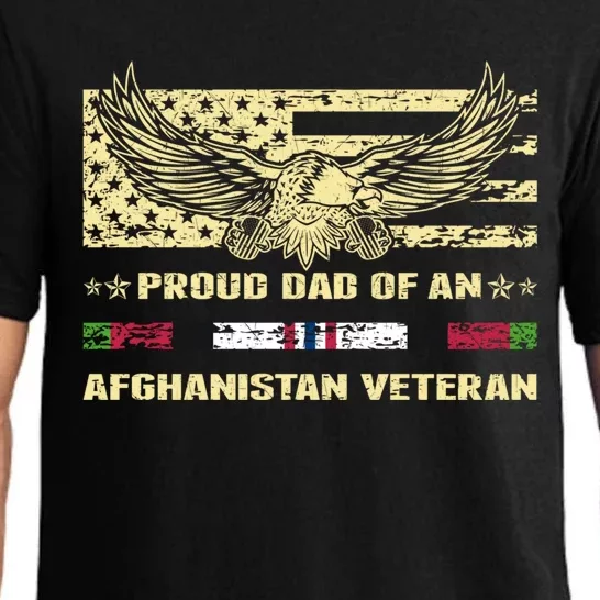 Proud Dad Of An Afghanistan Veteran Military Vets Father Gift Pajama Set