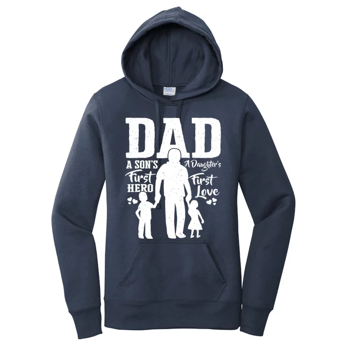 Proud Dad Of Twins Best Fathers Day Gift From Son Women's Pullover Hoodie