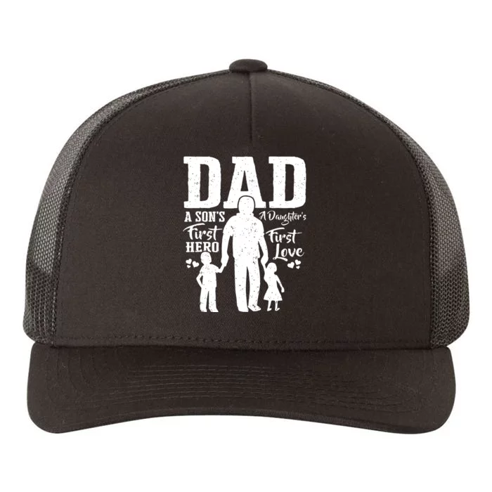 Proud Dad Of Twins Shirts Best Fathers Day Gift From Son Yupoong Adult 5-Panel Trucker Hat