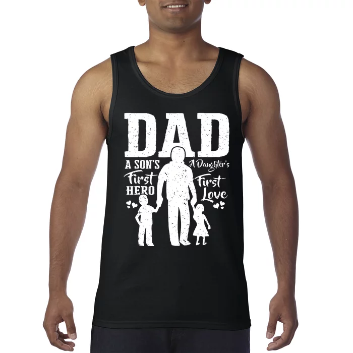 Proud Dad Of Twins Shirts Best Fathers Day Gift From Son Tank Top