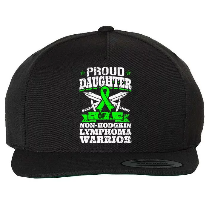 Proud Daughter Of A Non Hodgkin Lymphoma Warrior Ribbon Wool Snapback Cap