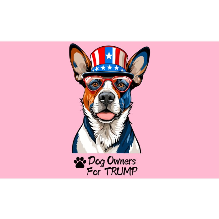 Patriotic Dog Owners For Trump Bumper Sticker