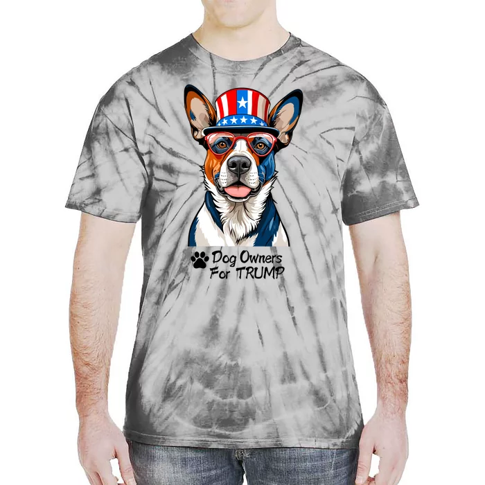 Patriotic Dog Owners For Trump Tie-Dye T-Shirt