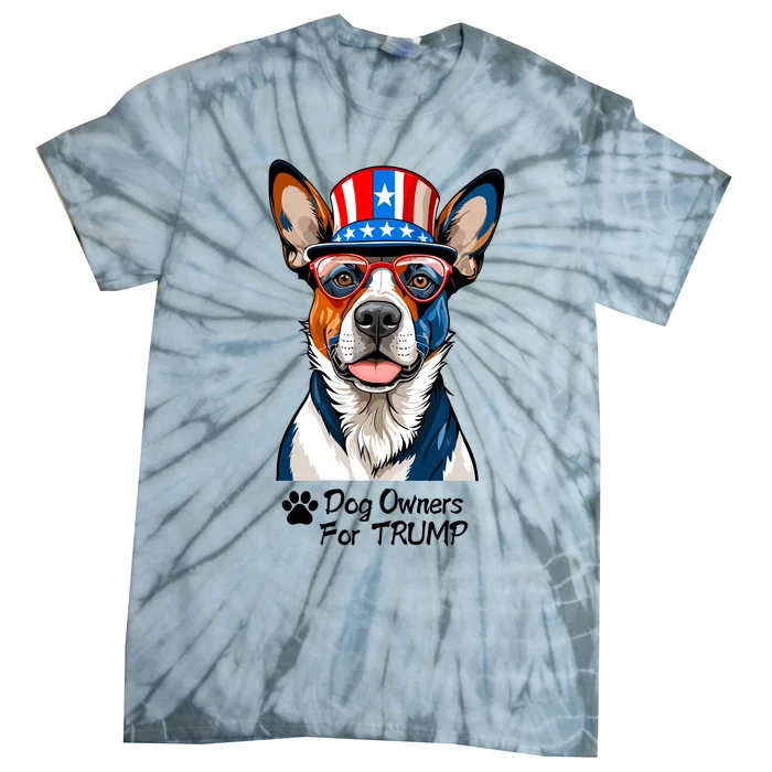 Patriotic Dog Owners For Trump Tie-Dye T-Shirt