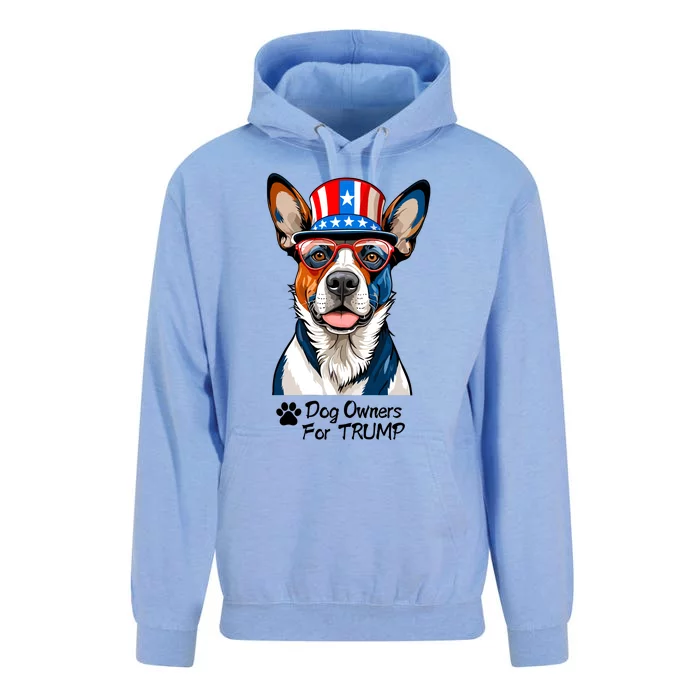 Patriotic Dog Owners For Trump Unisex Surf Hoodie