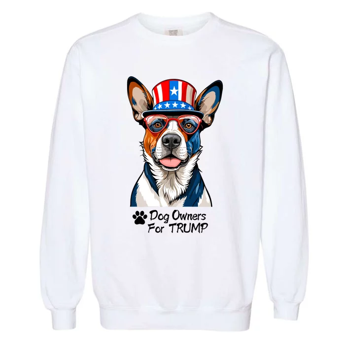 Patriotic Dog Owners For Trump Garment-Dyed Sweatshirt