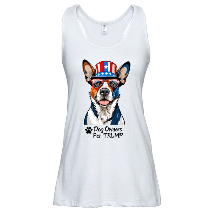 Patriotic Dog Owners For Trump Ladies Essential Flowy Tank