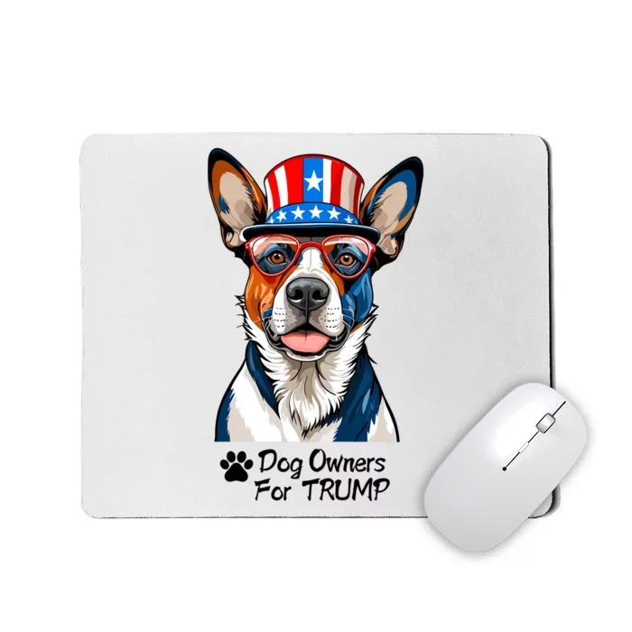 Patriotic Dog Owners For Trump Mousepad