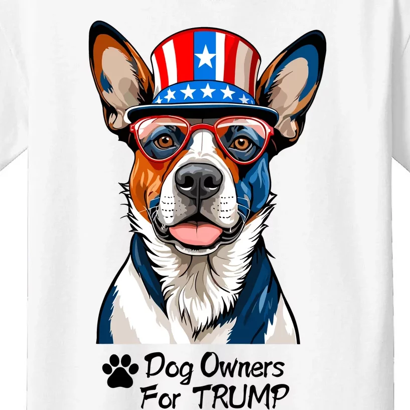 Patriotic Dog Owners For Trump Kids T-Shirt