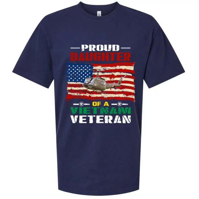 Proud Daughter Of A Vietnam Veteran Tee American Flag Gift Sueded Cloud Jersey T-Shirt